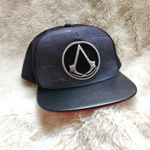 Assassin's Creed Baseball Cap. Hat. Black. Red. EUC.